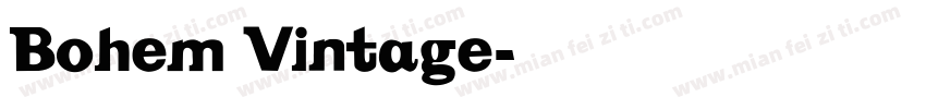 Bohem Vintage字体转换
